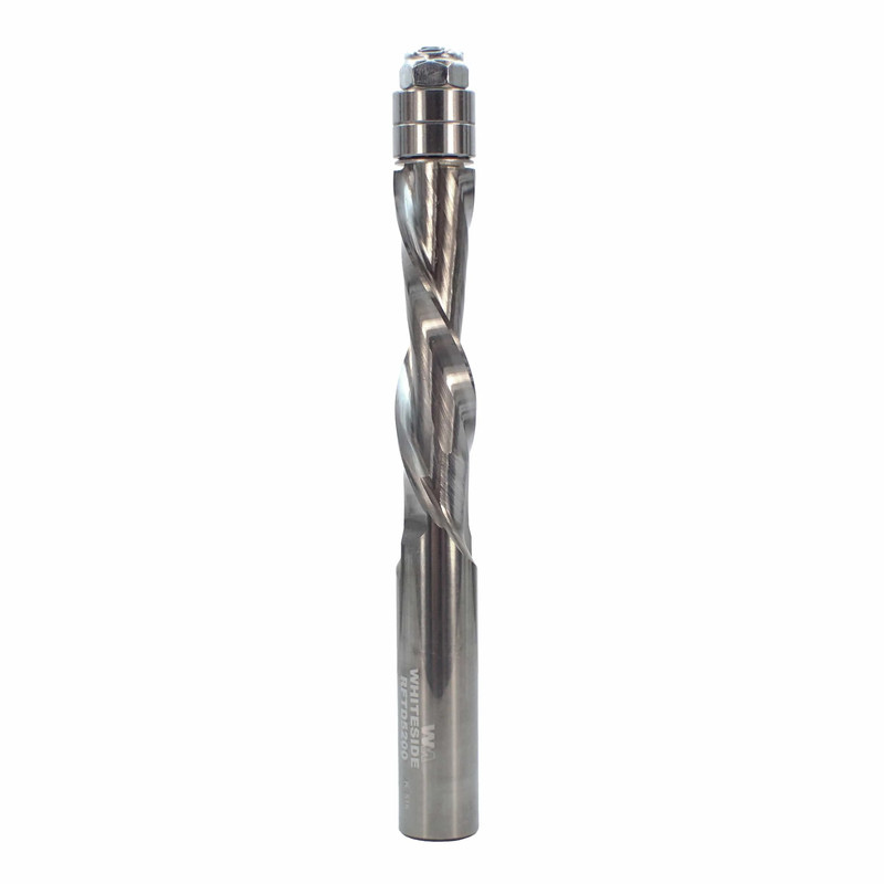 Flush Trim Spiral Router Bit - 1/2" SH 1/2" CD - Types:Downcut Spiral Bit - Cutting Length:2" - Overall Length:4-3/4"